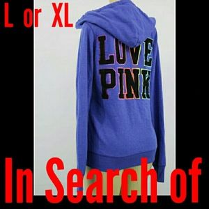 ISO Victoria's Secret VS Hoodie Sweatshirt Rainbow